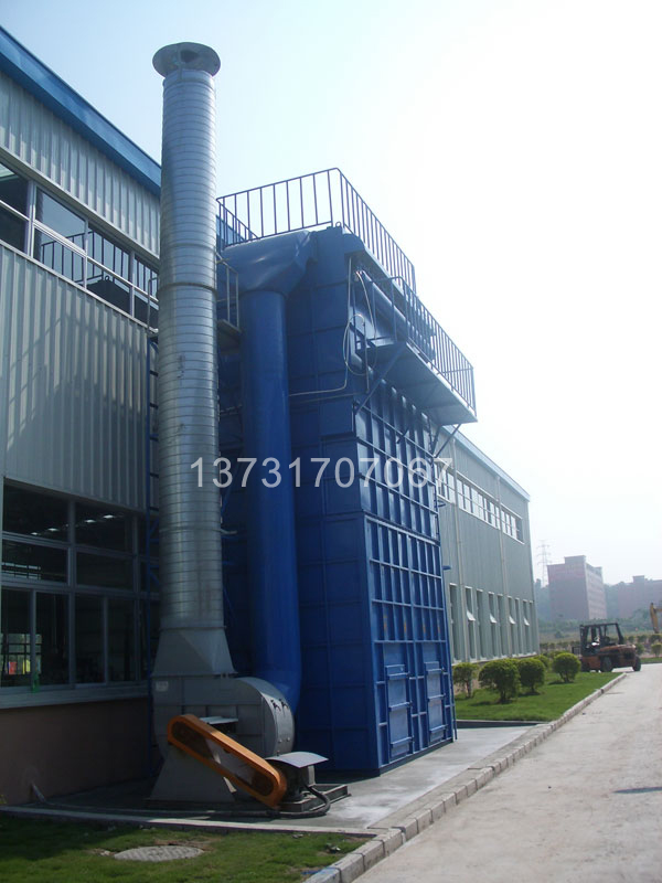 木工車(chē)間中央脈沖式布袋除塵器通過(guò)環(huán)保驗(yàn)收